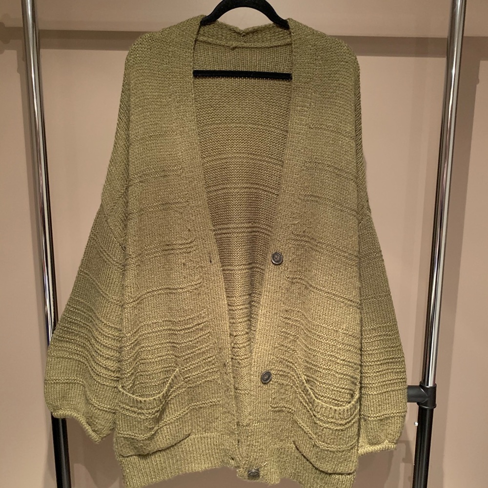 COPY - Ava+Viv Oversized Button Front Cardigan - …